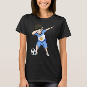 T-shirt Garçon d'Argentine de football en dabbing Football
