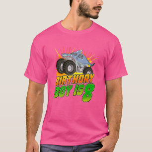 T-shirt Garçon de 8 ans fêtant son anniversaire avec un ca
