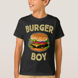 T-shirt garçon de burger amateur de hamburger performance 