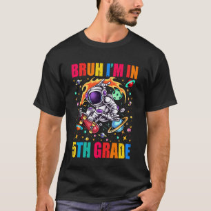 T-shirt Garçon de cinquième année astronaute Dabbing Bruh 
