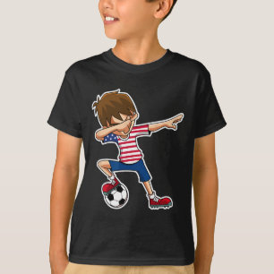 T-shirt Garçon de football américain faisant Dabbing Maill