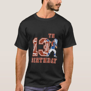 T-shirt Garçon de football Dabbing 13e anniversaire 13 ans