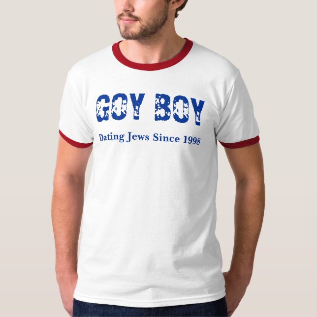 T-shirt GARÇON de GOY, datant des juifs depuis 1998 (Devant)