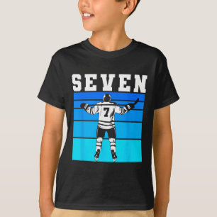 T-shirt Garçon de hockey 7e anniversaire Sept anniversaire
