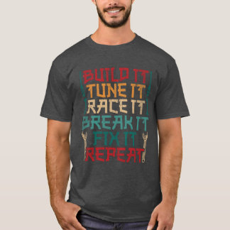T-shirt Garçon de l'automobile de sport mécanique Caruning
