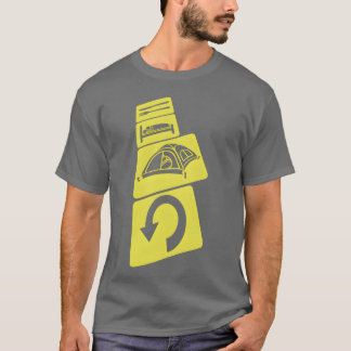 T-shirt Garçon de répétition quotidienne de camping extéri