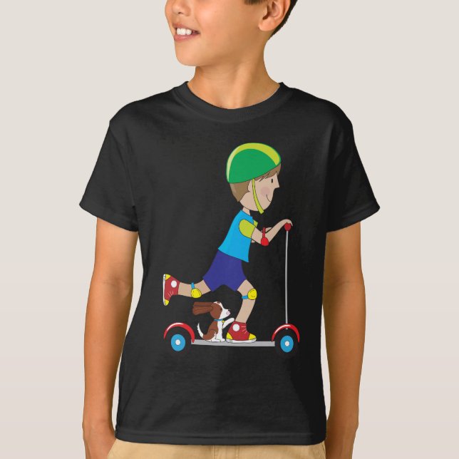 T-shirt Garçon de scooter (Devant)