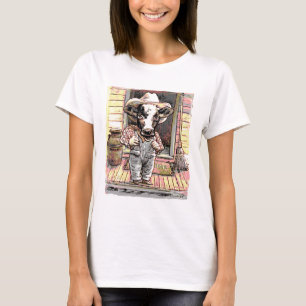 T-shirt Garçon de vache à MOO par Mudge