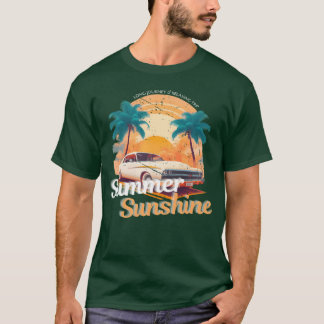 T-shirt Garçon drôle de Caree du coucher de soleil d'été r