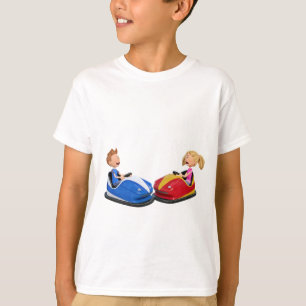 T-shirt Garçon et fille de bande dessinée dans des