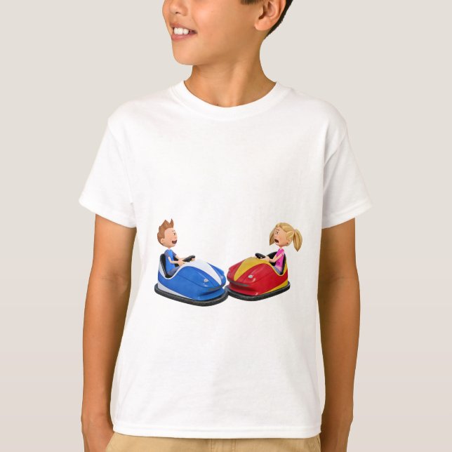 T-shirt Garçon et fille de bande dessinée dans des (Devant)