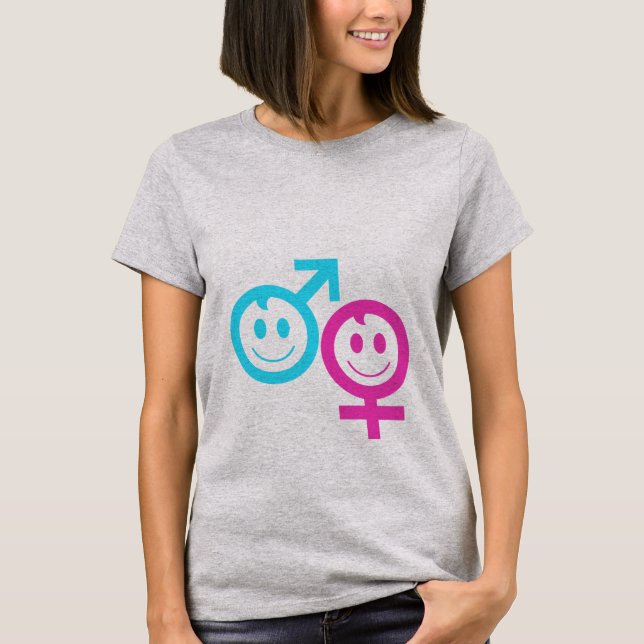 T-shirt garçon et fille jumelle (Devant)