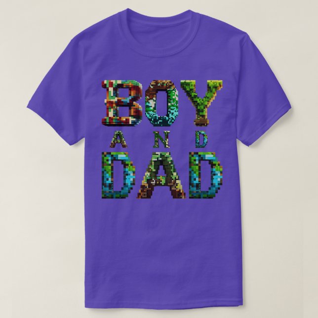 T-shirt Garçon et papa (Design devant)