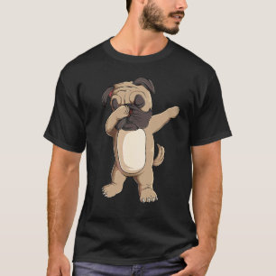 T-shirt Garçon filles Pug mignon chien dab danse