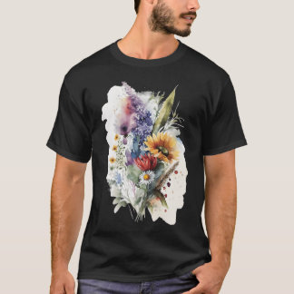 T-shirt garçon fleurs d'amour