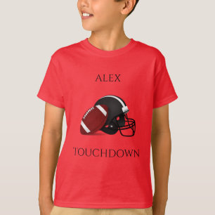 T-shirt garçon FOOTBALL, nom personnalisé.