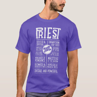 T-shirt garçon joueur de rôle prêtre WoW