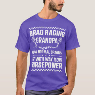 T-shirt Garçon Papy de voiture de course de dragster