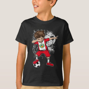 T-shirt Garçon qui Dabbing Pérou Maillot de Foot Équipe Pé
