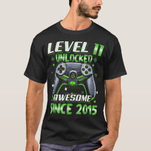 T-shirt Garçon qui fête son 11e anniversaire Niveau 11 Jou