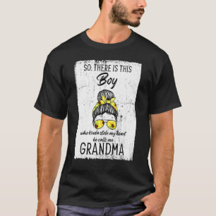 T-shirt Garçon Qui M'A Volé Le Coeur, Il M'Appelle Grand-M