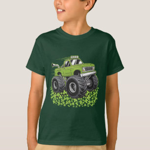 T-shirt Garçon Saint-Patrick Enfant Chanceux Camion Monstr