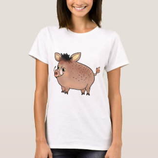 T-shirt Garçon sauvage cochon animal sauvage drôle d'enfan