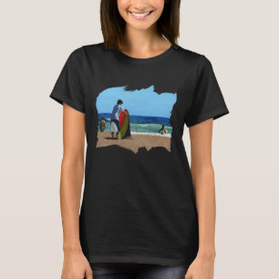 T-shirt Garçon sur la plage Top féminin