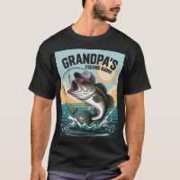 Garçon Toddler Grand-Père Copain de Pêche Bass Pêc