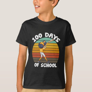 T-shirt Garçons 100 jours d'école Baseball 100e jour
