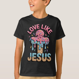 T-shirt Garçons avec glace chrétienne pour enfants Love Li