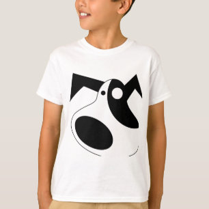 T-shirt garçons chiot abstrait joueur - Joli dessi