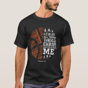 T-shirt Garçons Christian Basketball Bible Verses s Cadeau