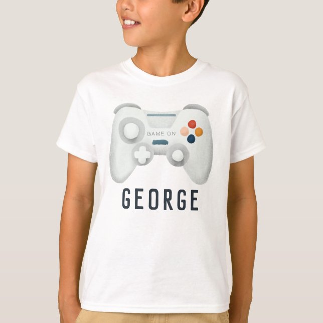 T-shirt Garçons Cool Jeu Vidéo Enfants Jeu (Devant)