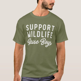 T-shirt Garçons d'augmenter de faune de soutien drôles