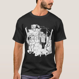 T-shirt garçons de famille fumeurs sociaux