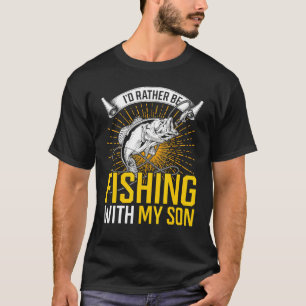 T-shirt Garçons de pêche Père et fils Partnerlook pêche Fi