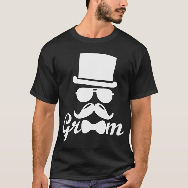 T-shirt Garçons d'honneur de marié épousant le célibataire (Devant)