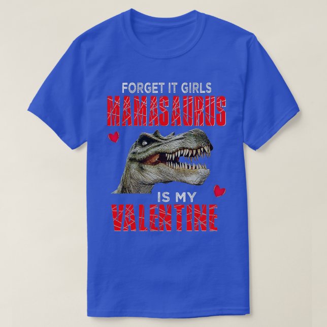 T-shirt Garçons Dinosaur Valentines Jour Drôle Mamasaurus  (Design devant)