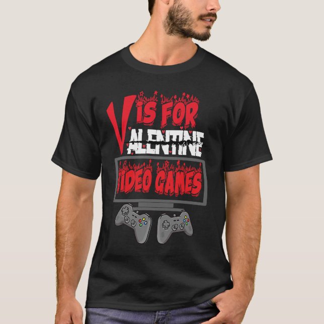 T-shirt Garçons et filles Saint-Valentin pour les joueurs (Devant)