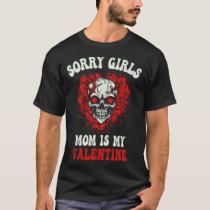 T-shirt Garçons Fantôme Rouge Crâne Cœur Désolé Filles Mam
