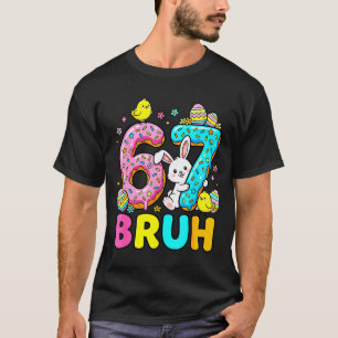 T-shirt Garçons filles œufs de Pâques lapin mignon bruh si