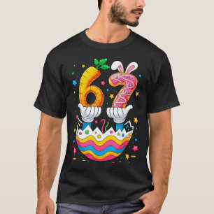 T-shirt Garçons filles œufs de Pâques lapin mignon six sep
