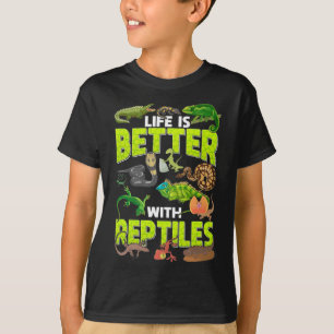 T-shirt Garçons Filles Reptiles Lizard Gecko Dragon Porté
