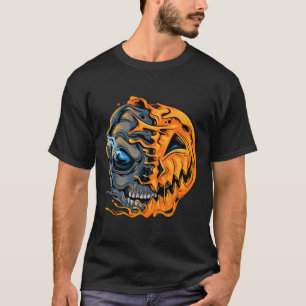 T-shirt Garçons Halloween Citrouille Crâne Enfants Ados Ho