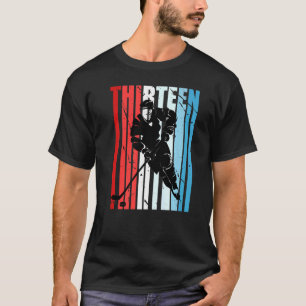 T-shirt Garçons Hockey sur glace 13e anniversaire Joueur M