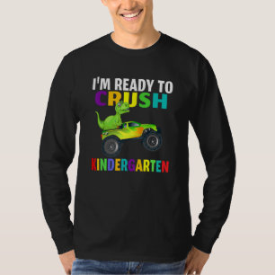 T-shirt Garçons Je suis prêt à écraser la maternelle Dinos