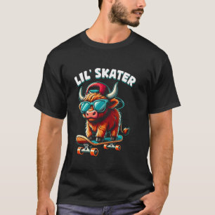 T-shirt Garçons patineurs de vache highland des enfants su