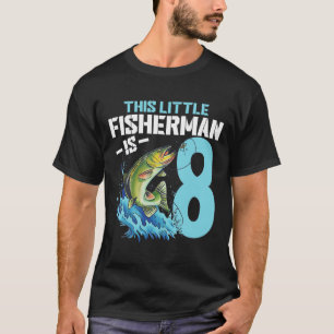 T-shirt Garçons Pêche Anniversaire Chemise 8 Ans Poisson G
