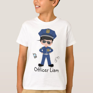 T-shirt Garçons personnalisés Officier de police Applica